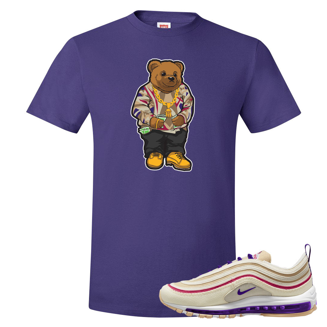 Sprung Sail 97s T Shirt | Sweater Bear, Purple