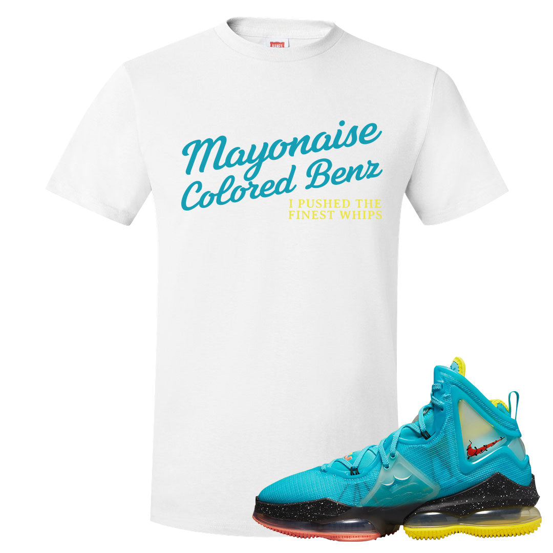 South Beach Christmas Bron 19s T Shirt | Mayonaise Colored Benz, White