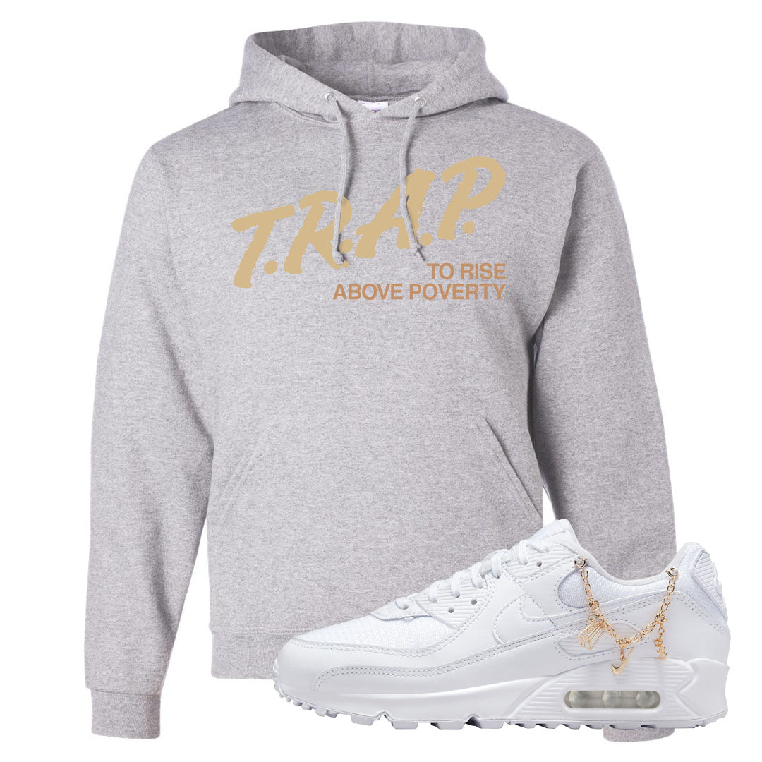 Charms 90s Hoodie | Trap To Rise Above Poverty, Ash