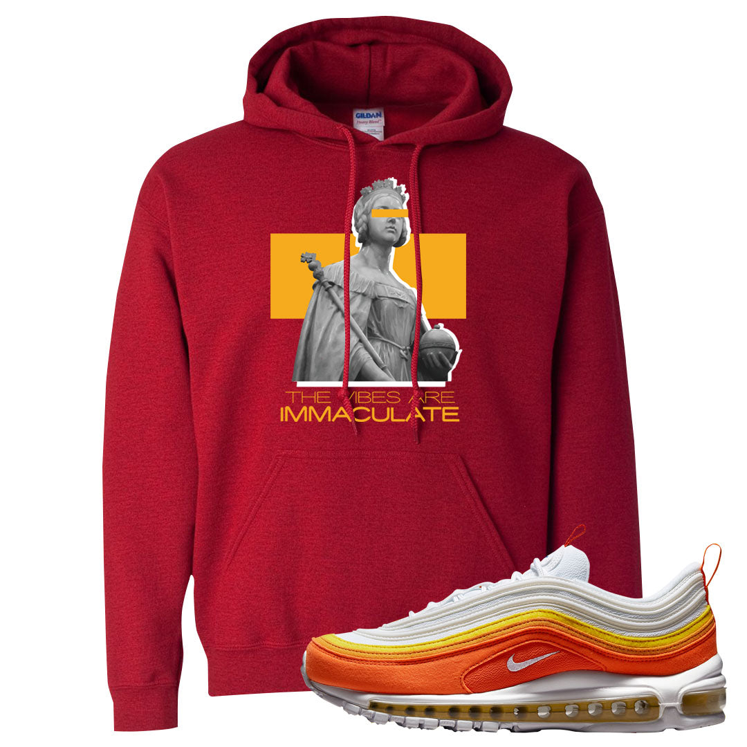 Club Orange Yellow 97s Hoodie | The Vibes Are Immaculate, Red