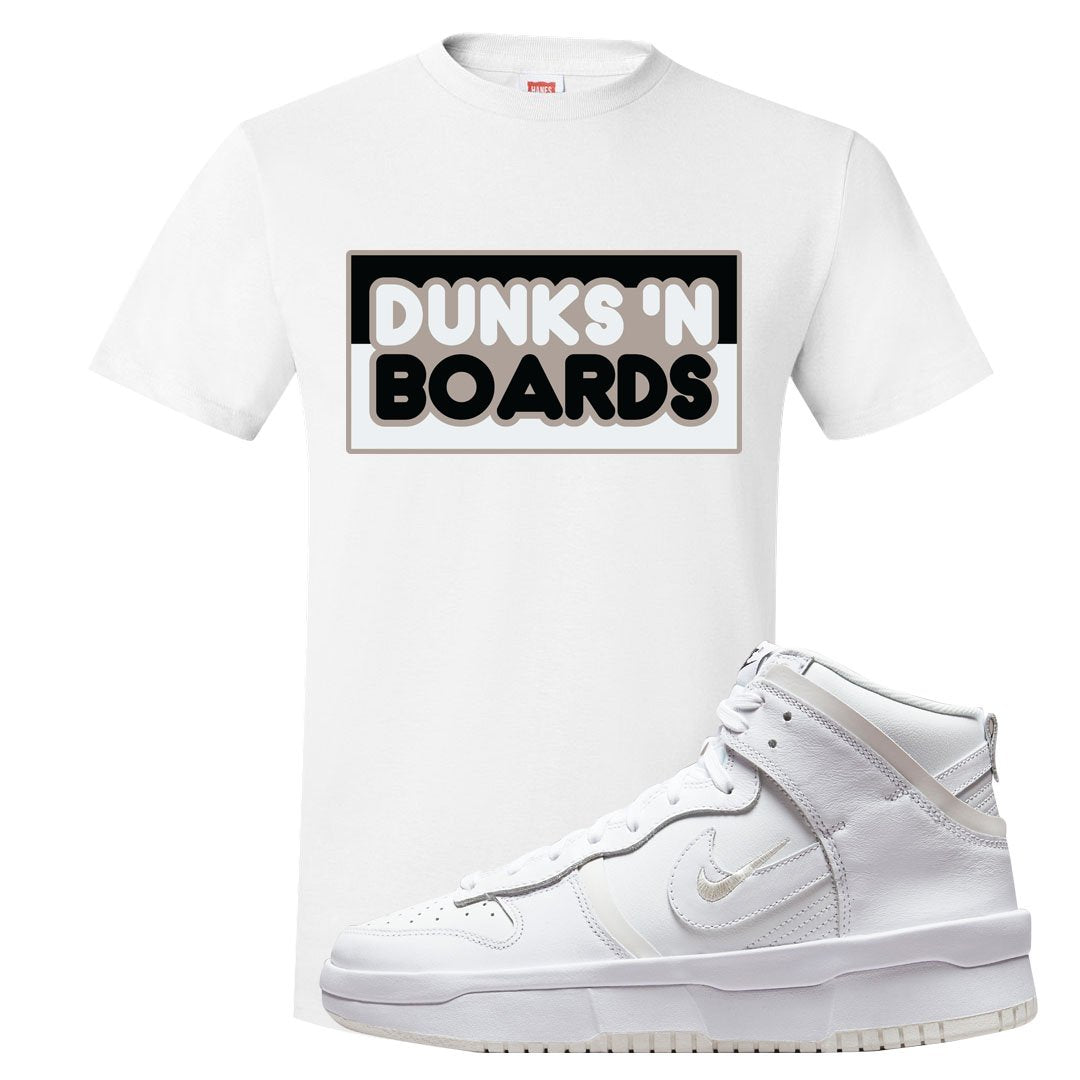 Summit White Rebel High Dunks T Shirt | Dunks N Boards, White