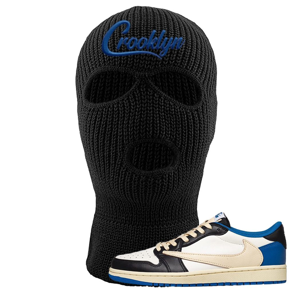 Sail Black Military Blue Shy Pink Low 1s Ski Mask | Crooklyn, Black