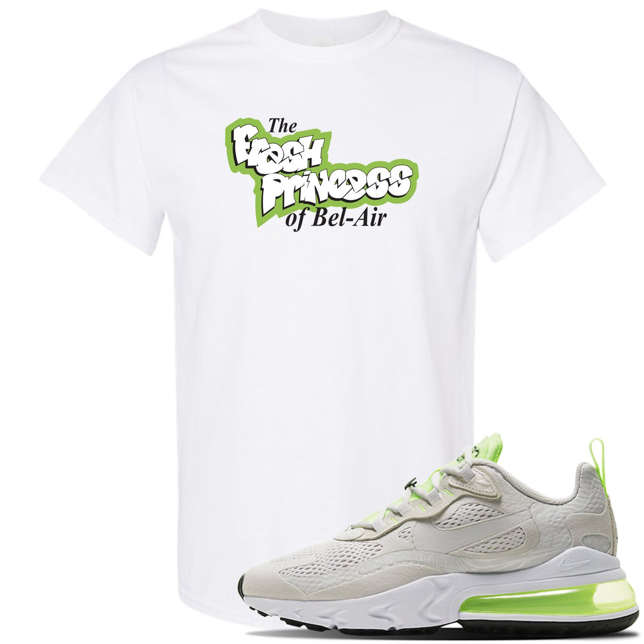 Ghost Green React 270s T Shirt | Fresh Prince Of Bel Air, White