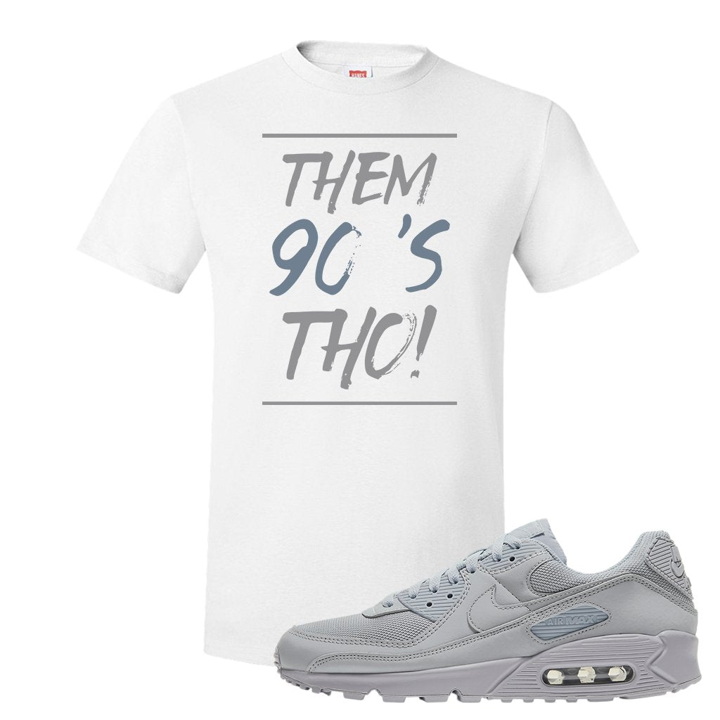 Air Max 90 Wolf Grey T Shirt | Them 90's Tho, White