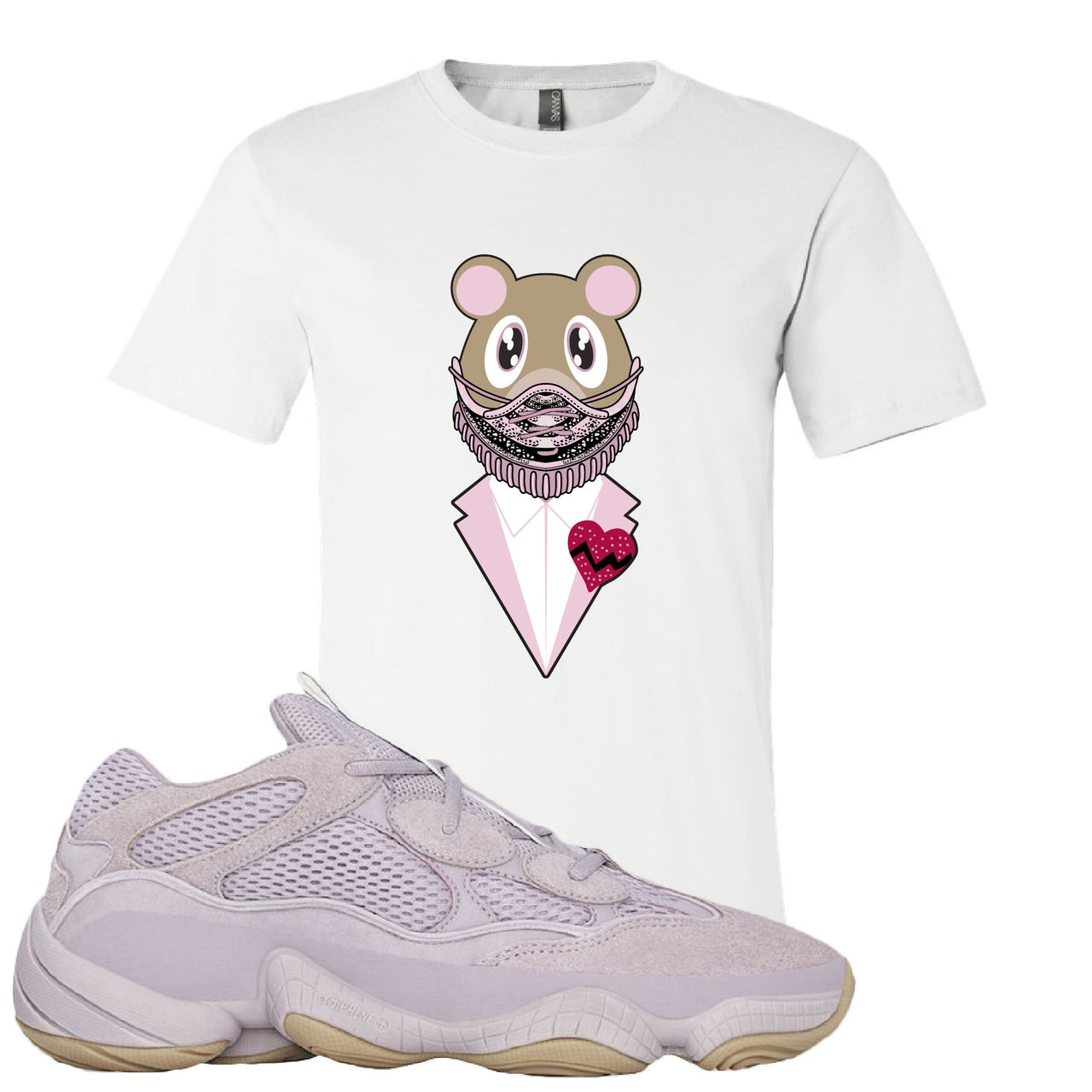 Yeezy 500 Soft Vision Yeezy Sneaker Mask White Sneaker Hook Up Women's T-Shirt