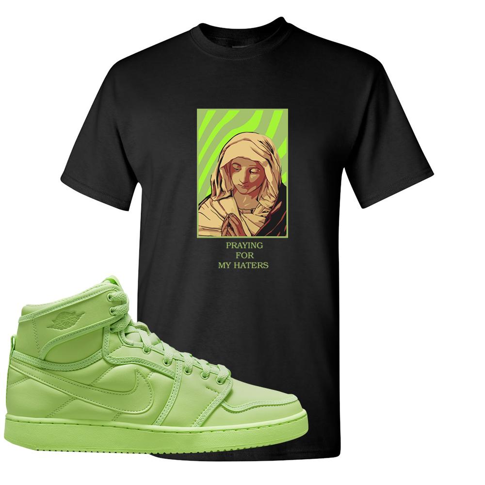 Neon Green KO 1s T Shirt | God Told Me, Black