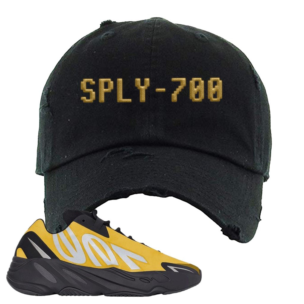 MNVN Honey Flux 700s Distressed Dad Hat | Sply-700, Black