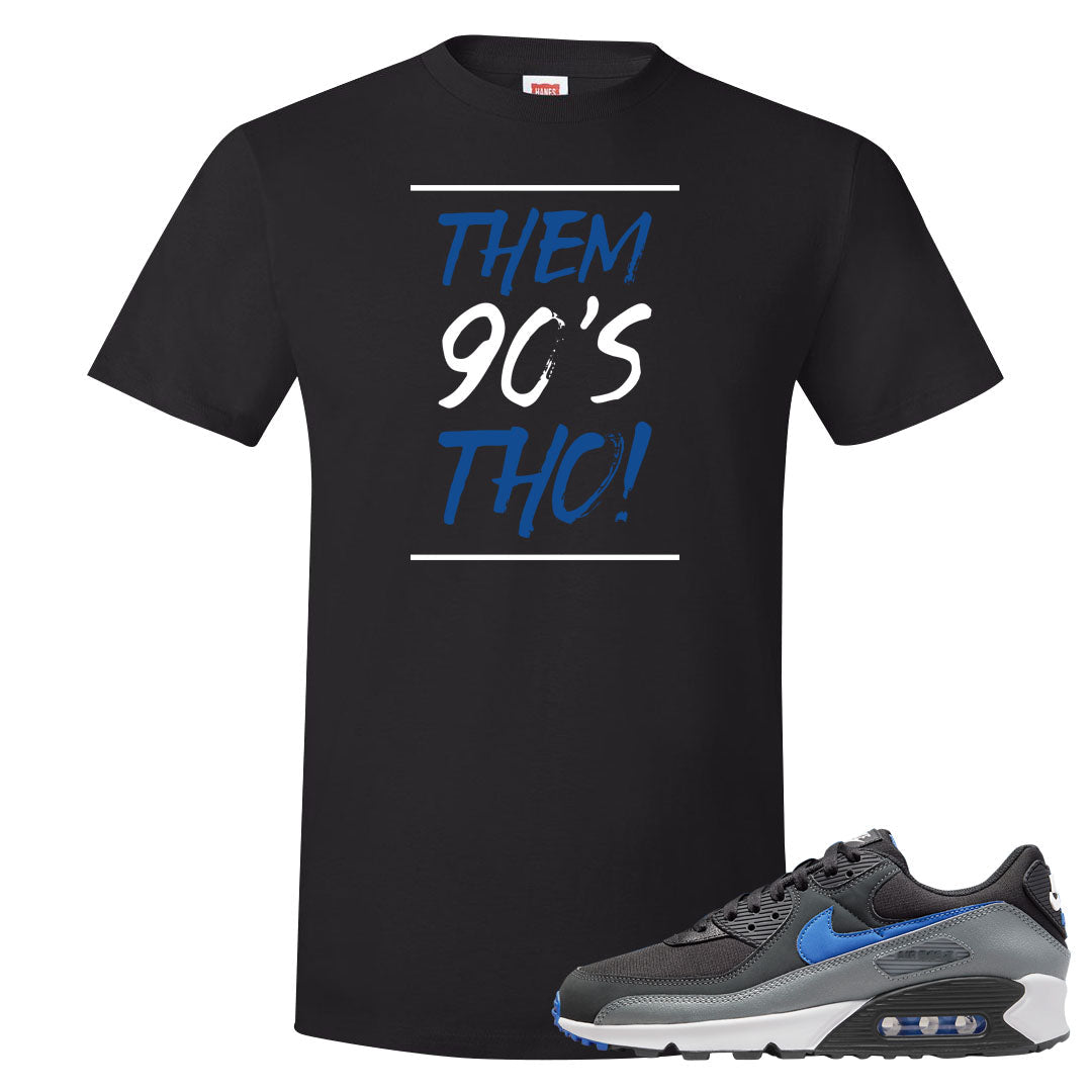 Grey Black Blue 90s T Shirt | Them 90's Tho, Black