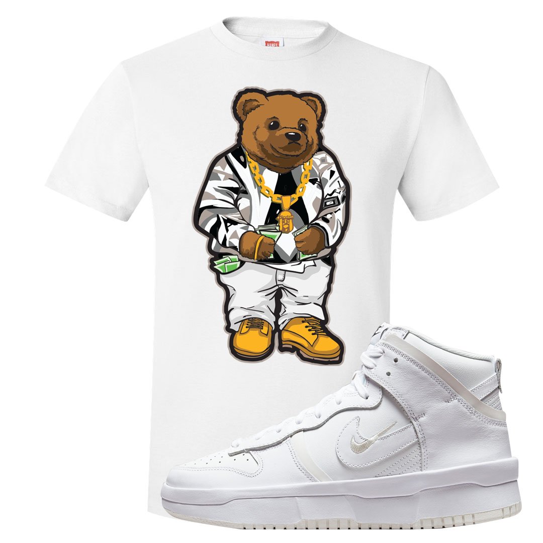 Summit White Rebel High Dunks T Shirt | Sweater Bear, White