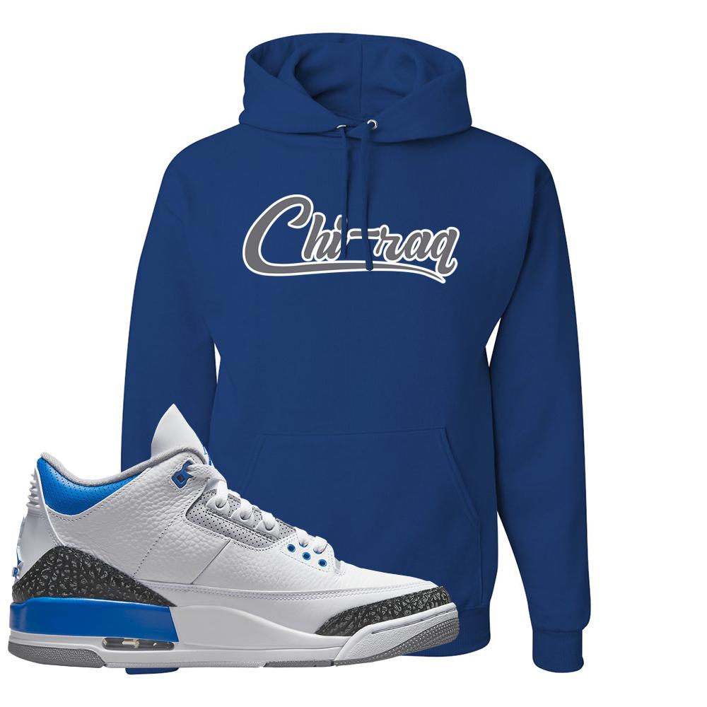 Racer Blue 3s Hoodie | Chiraq, Royal