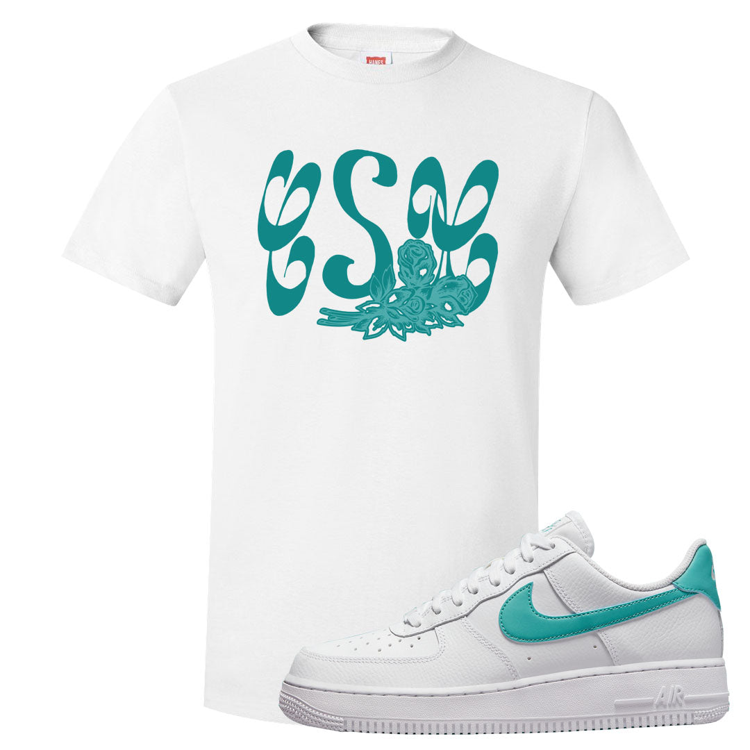 Washed Teal Low 1s T Shirt | Certified Sneakerhead, White