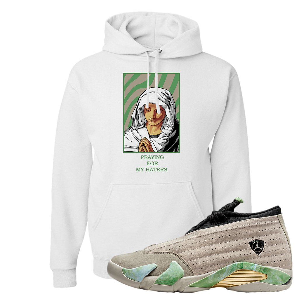 Fortune Low 14s Hoodie | God Told Me, White
