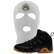 NRG Black Gum Boot 9s Ski Mask | All Seeing Eye, White
