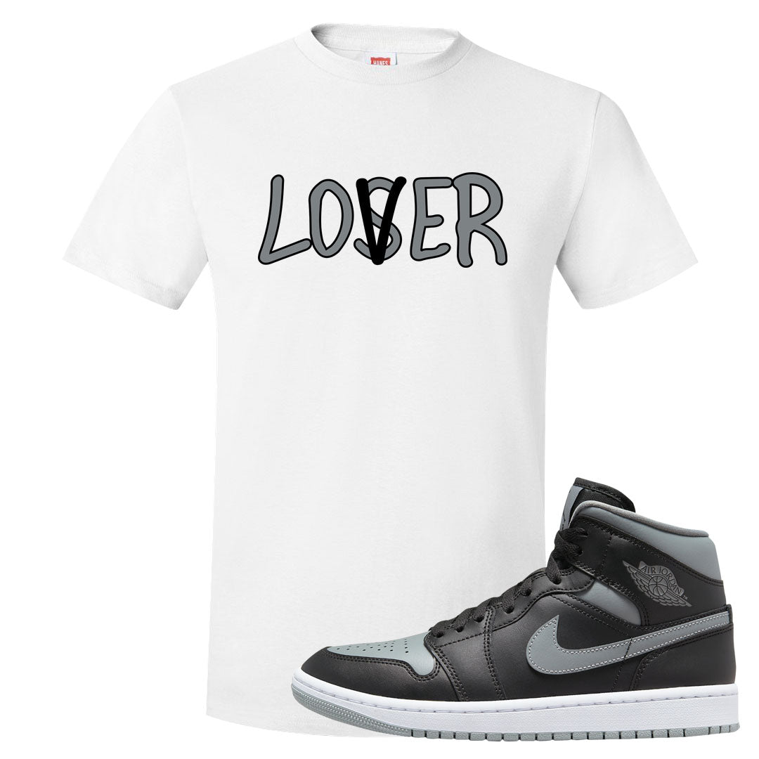 Alternate Shadow Mid 1s T Shirt | Lover, White