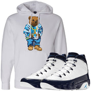 Wear your Jordan 9 All Star UNC Blue Pearl sneaker matching hoodie to match your pair of Jordan 9 All Star UNC Blue Pearl sneakers