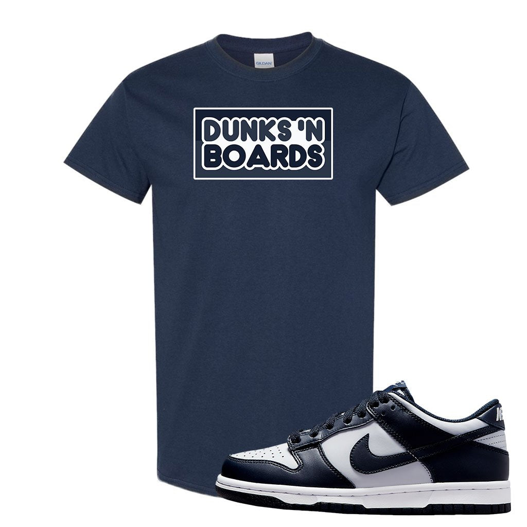 SB Dunk Low Georgetown T Shirt | Dunks N Boards, Navy Blue