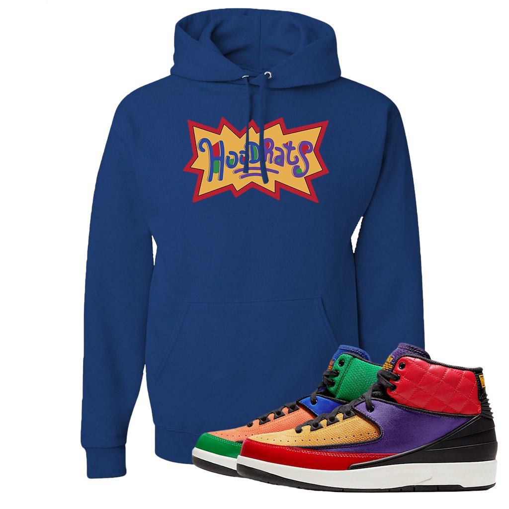 WMNS Multicolor Sneaker Royal Blue Pullover Hoodie | Hoodie to match Nike 2 WMNS Multicolor Shoes | Hood Rats