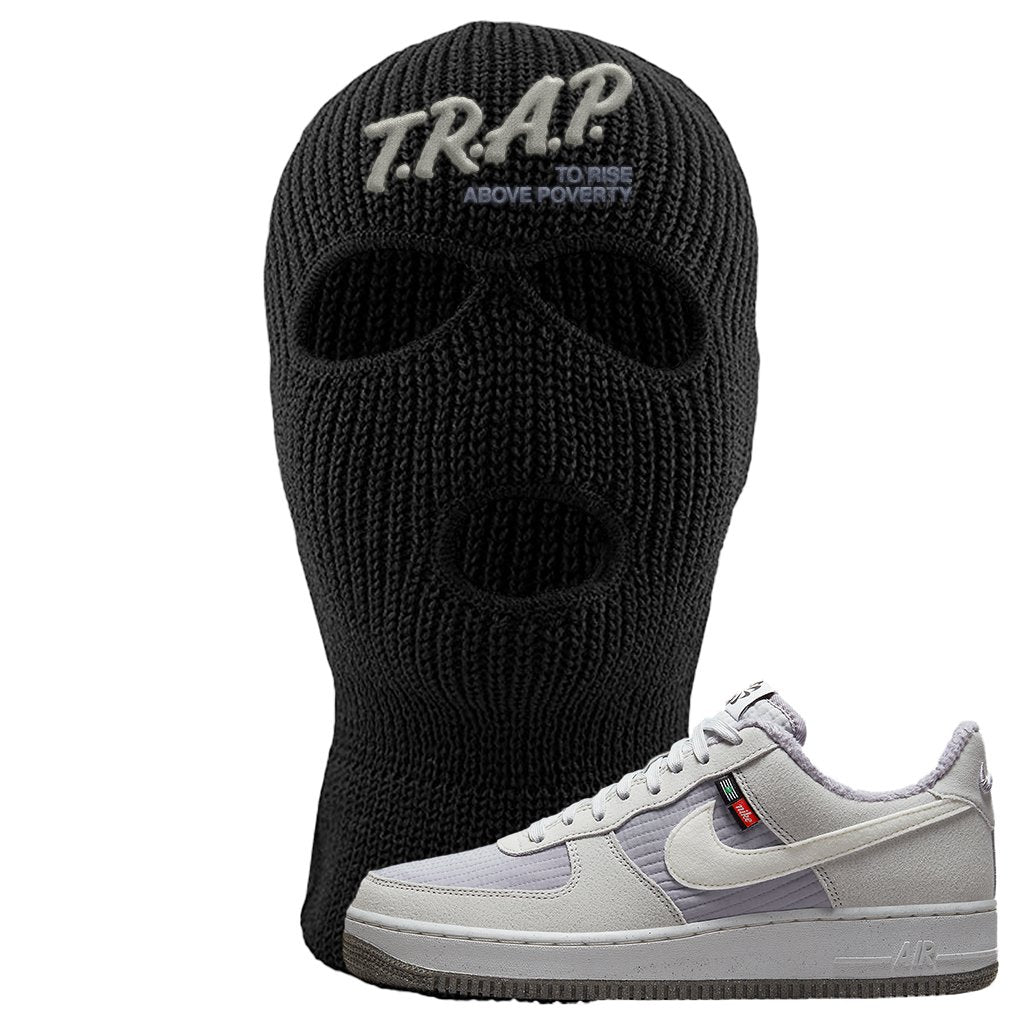 Toasty Low 1s Ski Mask | Trap To Rise Above Poverty, Black