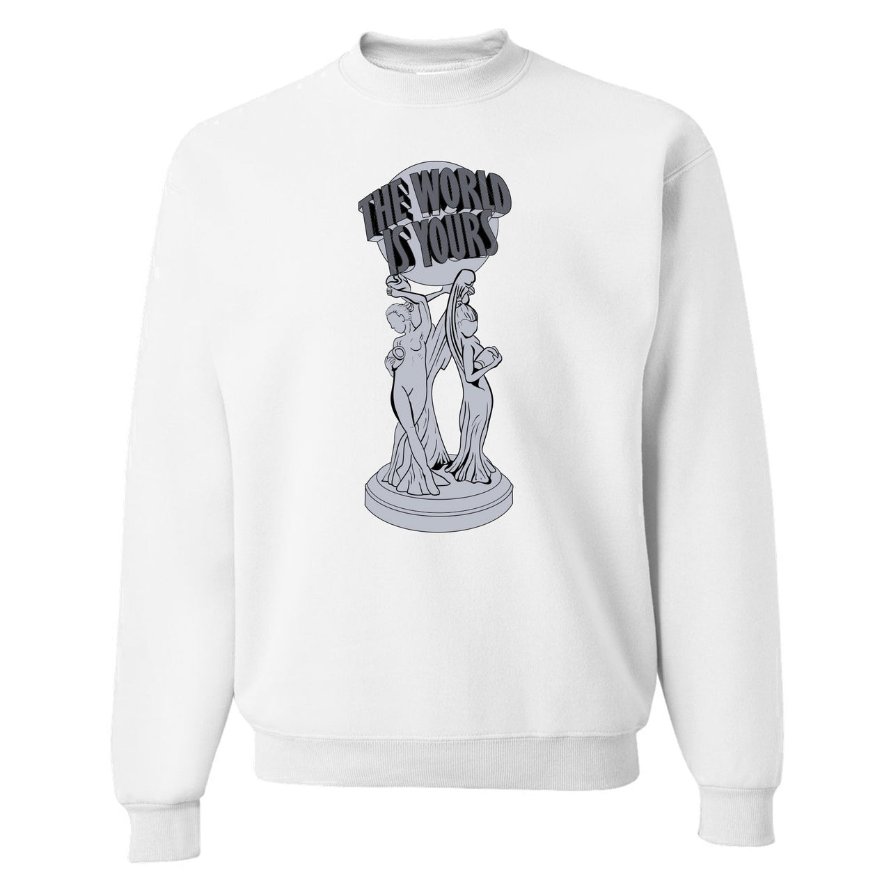 Analog 700s Crewneck Sweater | The World Is Yours, White
