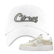 Pixel Cream White Force 1s Dad Hat | Chiraq, White