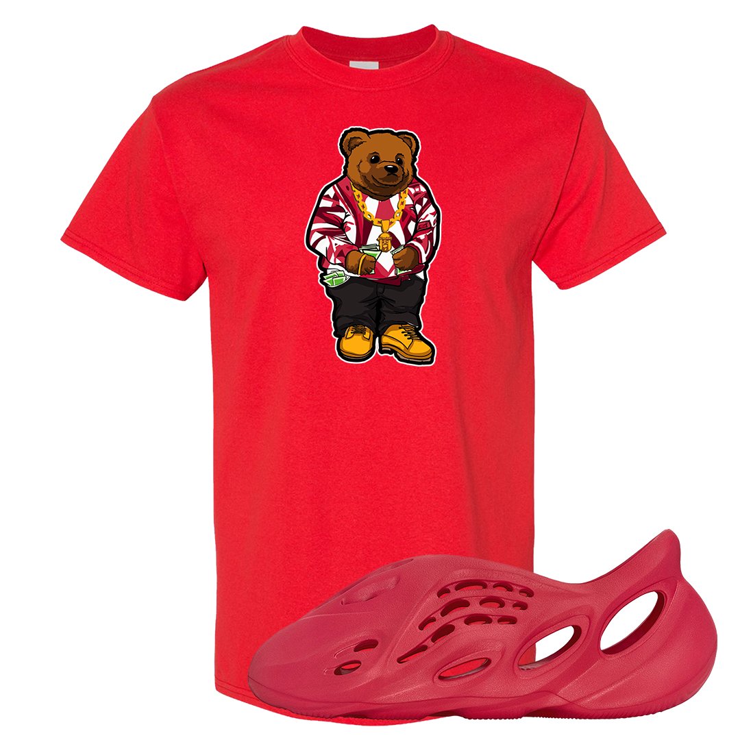 Vermillion Foam Runners T Shirt | Sweater Bear, Red