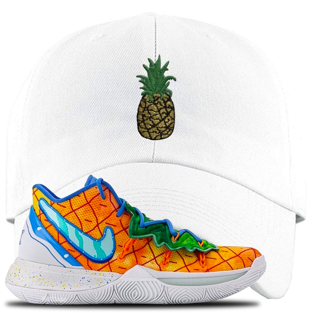 Kyrie 5 Pineapple House Pineapple White Sneaker Hook Up Dad Hat