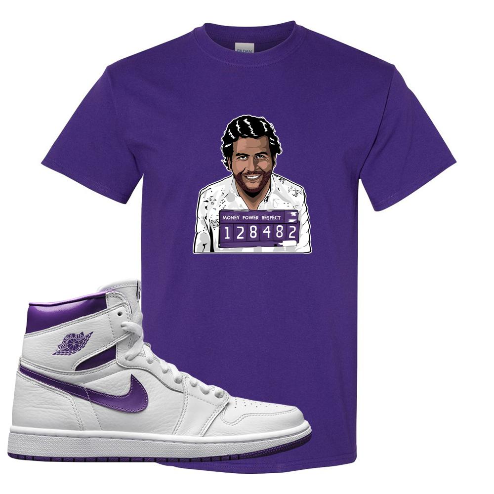 Air Jordan 1 Metallic Purple T Shirt | Escobar Illustration, Purple
