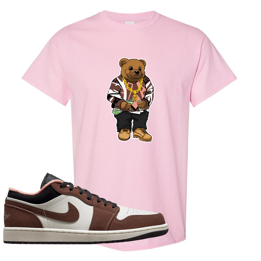 Mocha Low 1s T Shirt | Sweater Bear, Light Pink