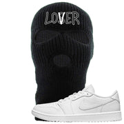 Triple White Golf Low 1s Ski Mask | Lover, Black