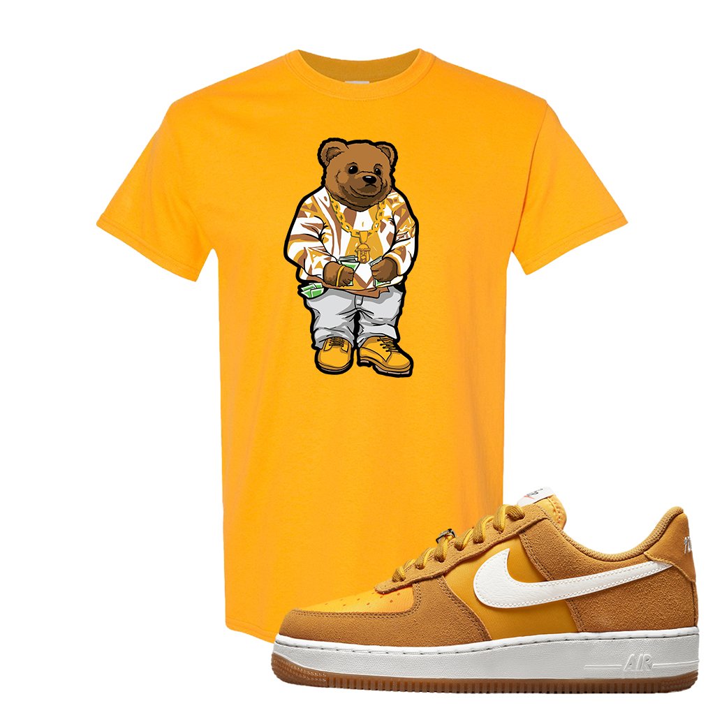 Air Force 1 Low First Use T Shirt | Sweater Bear, Gold