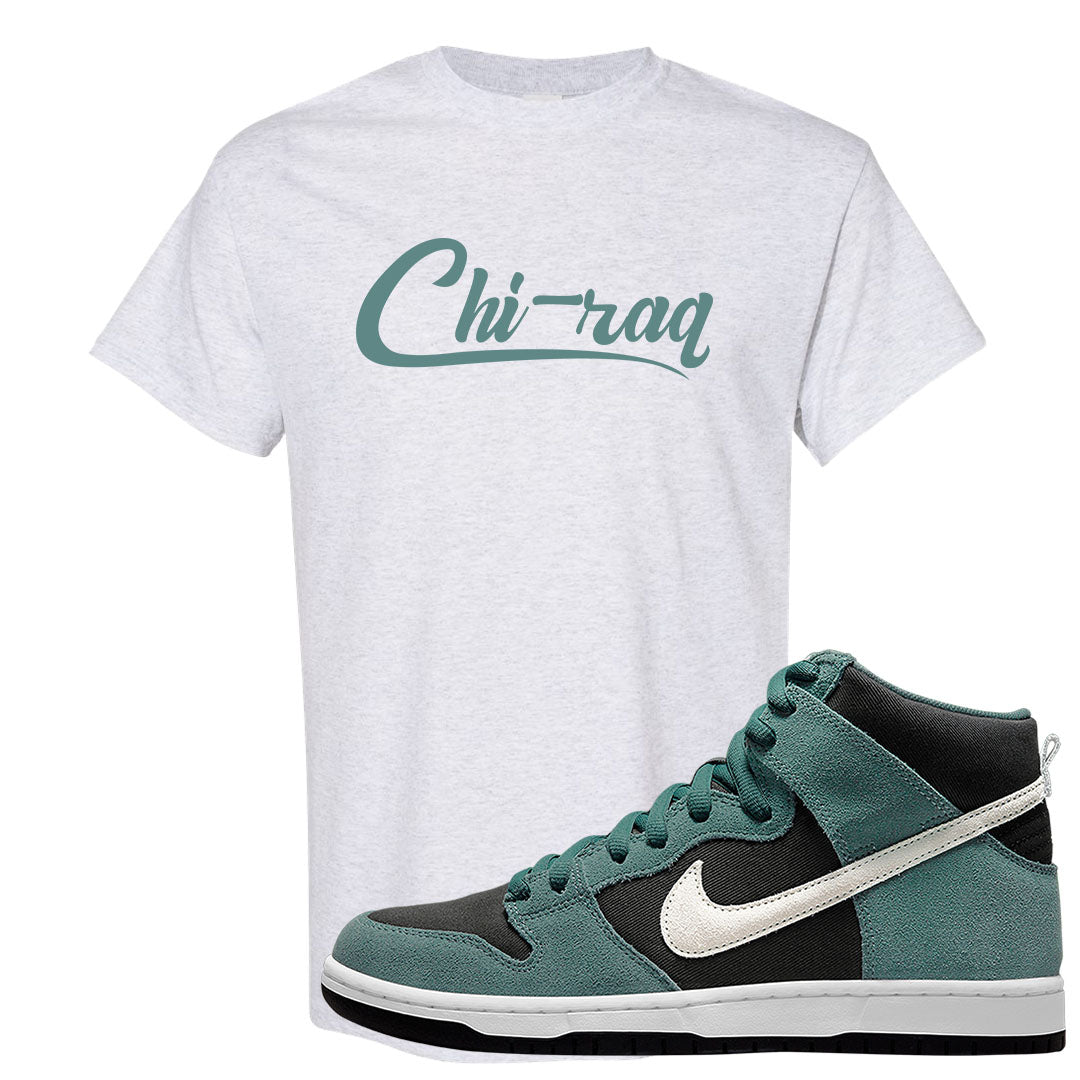 Green Suede High Dunks T Shirt | Chiraq, Ash