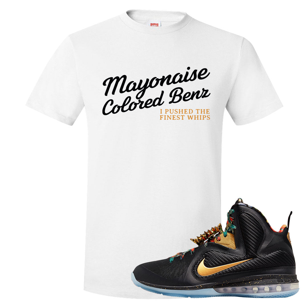 Throne Watch Bron 9s T Shirt | Mayonaise Colored Benz, White