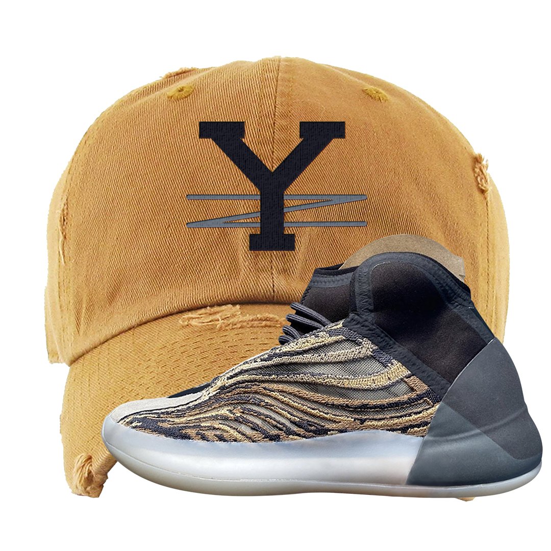 Amber Tint Quantums Distressed Dad Hat | YZ, Timberland