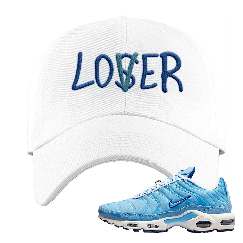 Air Max 1 First Use University Blue Dad Hat | Lover, White
