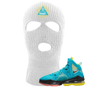 South Beach Christmas Bron 19s Ski Mask | All Seeing Eye, White