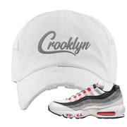 Comet 95s Distressed Dad Hat | Crooklyn, White