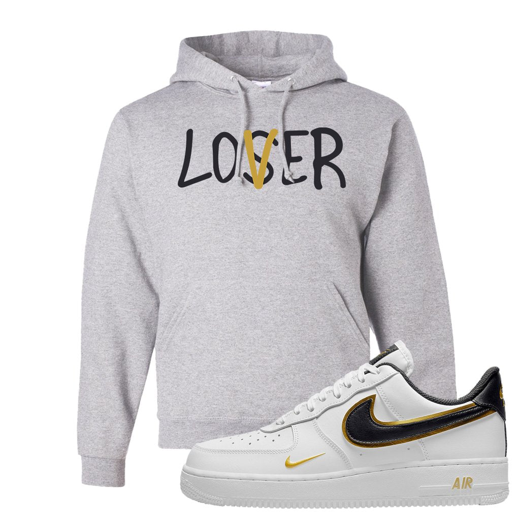 Air Force 1 Low White Gold Hoodie | Lover, Ash