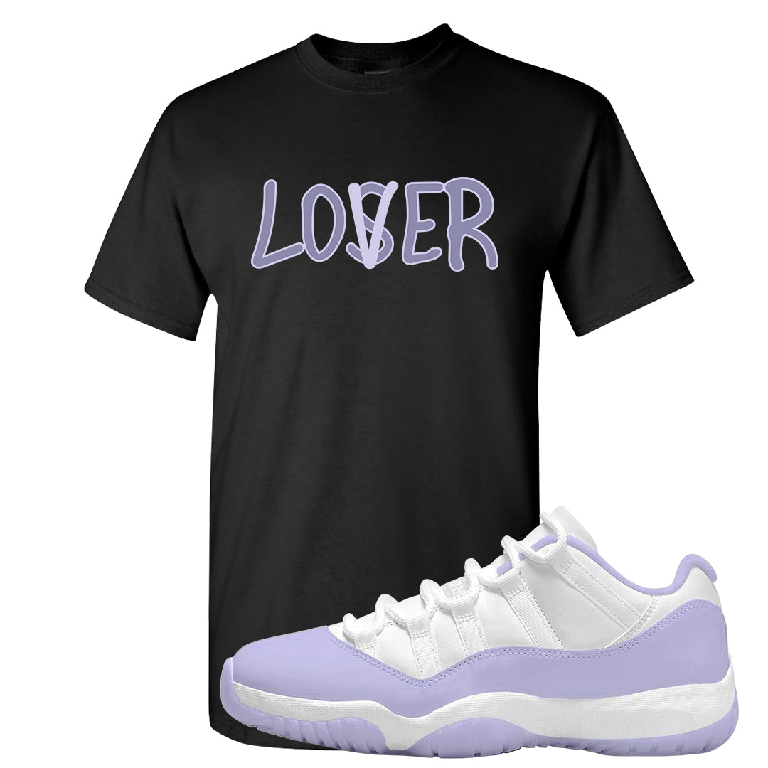 Pure Violet Low 11s T Shirt | Lover, Black