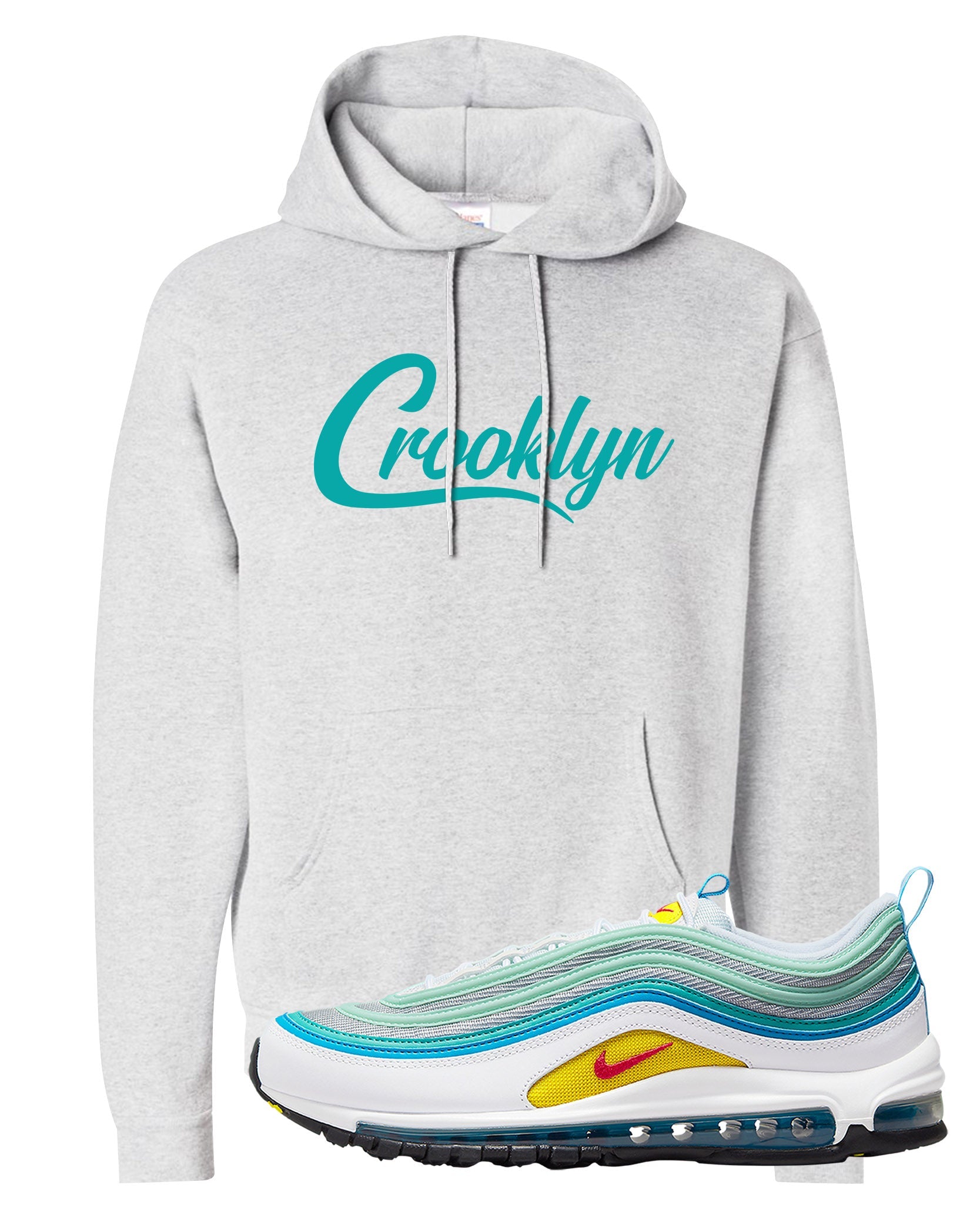 Spring Floral 97s Hoodie | Crooklyn, Ash