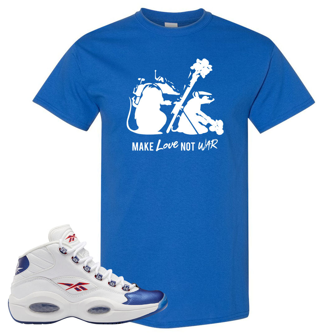 Blue Toe Question Mids T Shirt | Army Rats, Royal