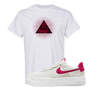 Mystic Hibiscus Pixel AF1s T Shirt | All Seeing Eye, Ash