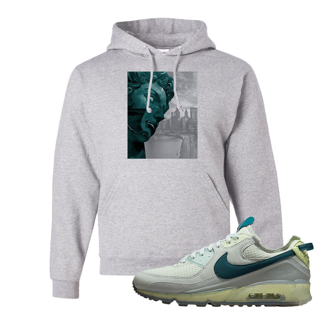 Seafoam Dark Teal Green 90s Hoodie | Miguel, Ash