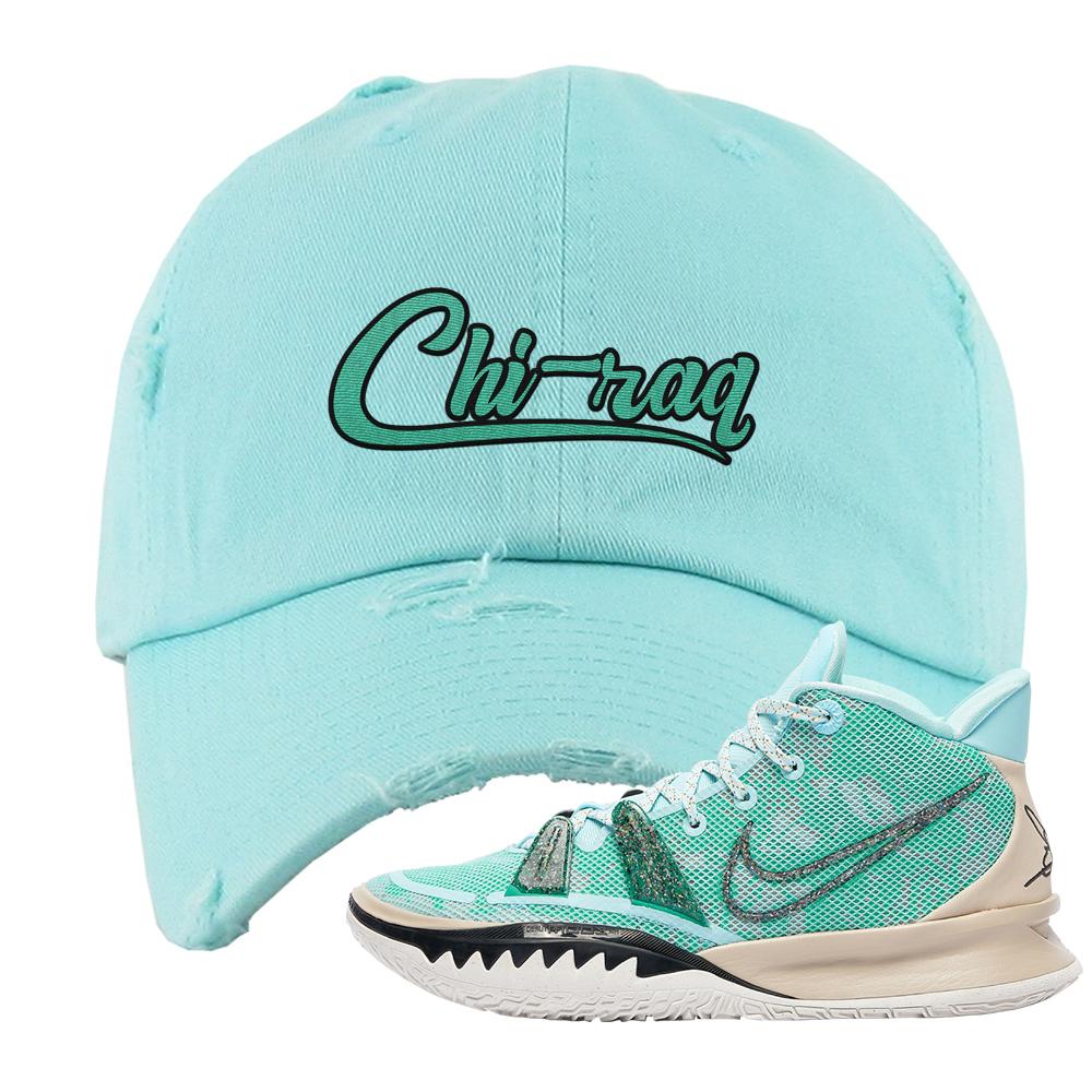 Copa 7s Distressed Dad Hat | Chiraq, Diamond Blue