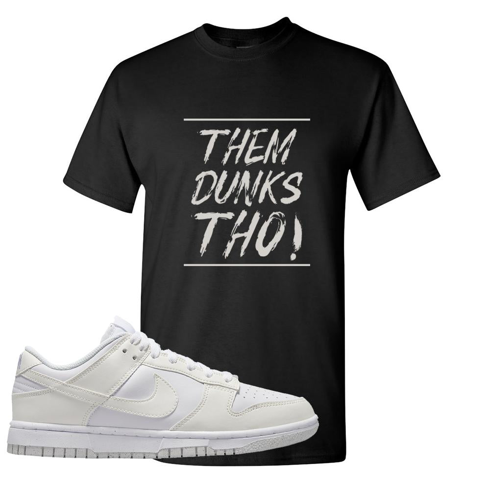 Move To Zero White Low Dunks T Shirt | Them Dunks Tho, Black