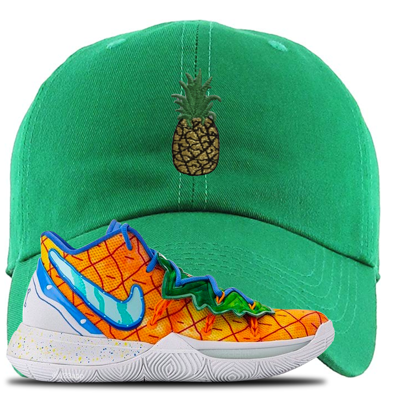 Kyrie 5 Pineapple House Pineapple Kelly Green Sneaker Hook Up Dad Hat