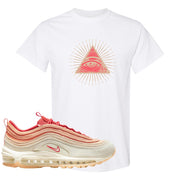 Sisterhood 97s T Shirt | All Seeing Eye, White