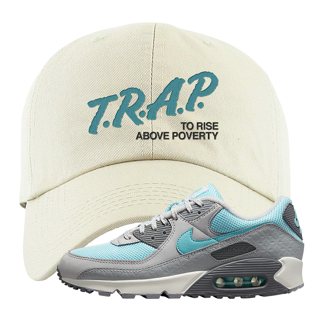 Snowflake 90s Dad Hat | Trap To Rise Above Poverty, White