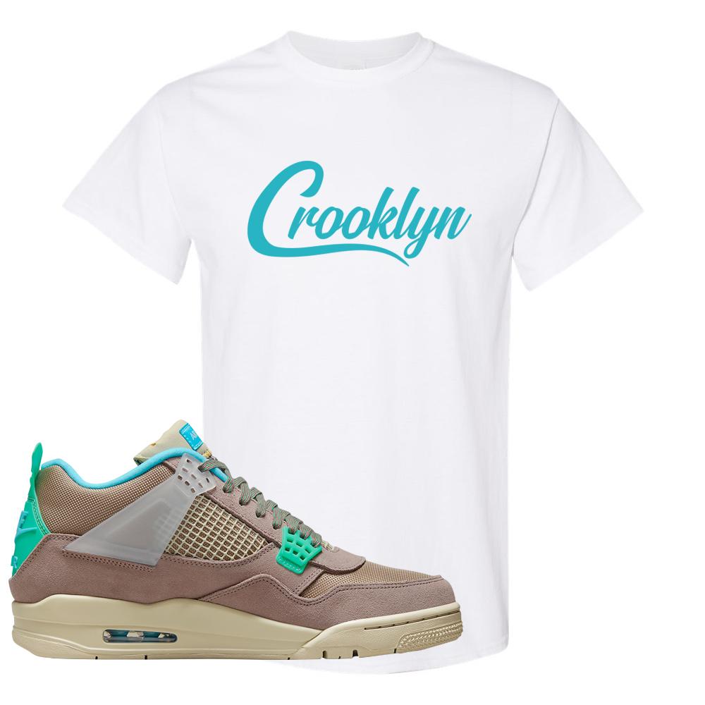 Taupe Haze 4s T Shirt | Crooklyn, White