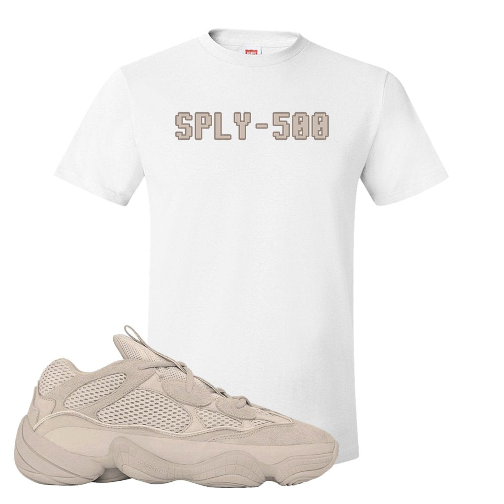 Yeezy 500 Taupe Light T Shirt | Sply-500, White