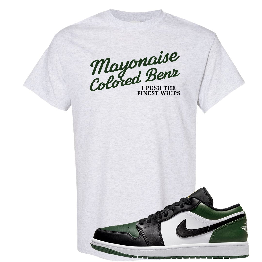 Green Toe Low 1s T Shirt | Mayonaise Colored Benz, Ash